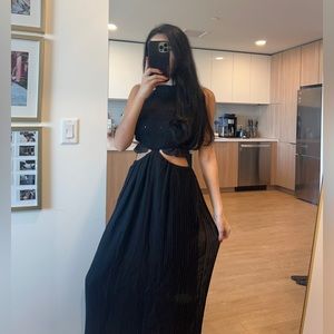 Black maxi dress